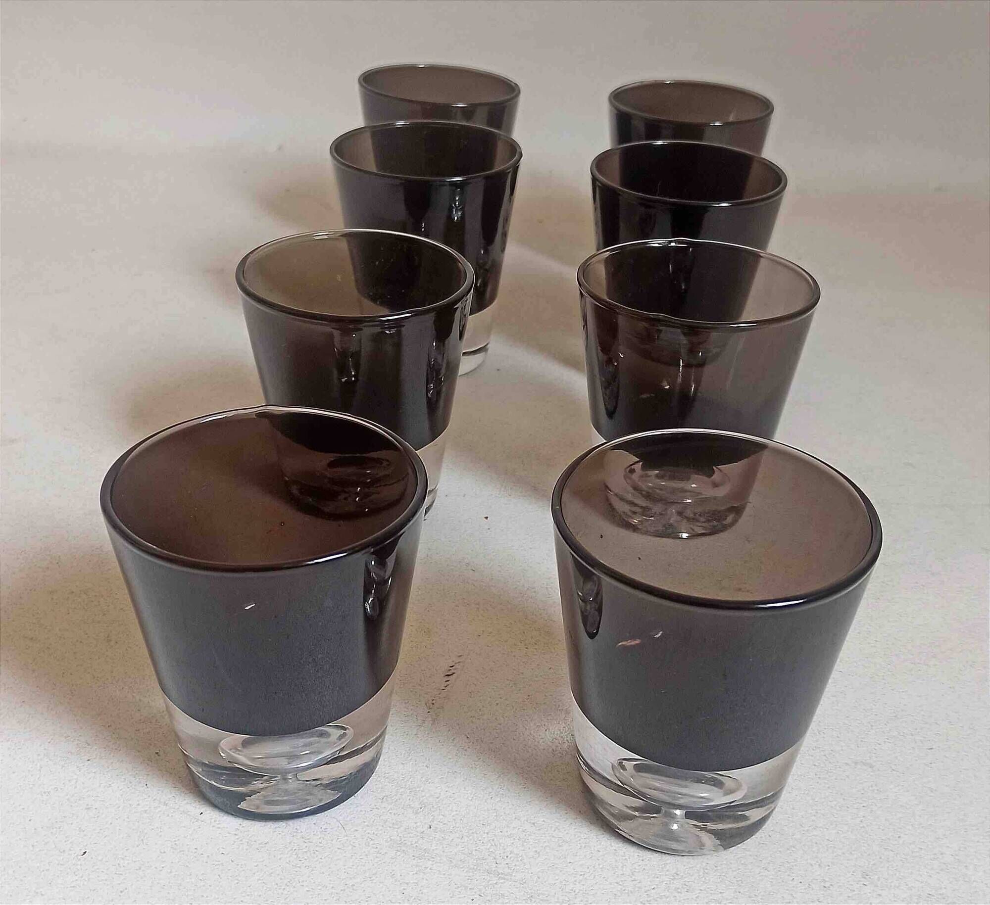Set of 8 glasses 1960s Bo Borström Aseda Sweden