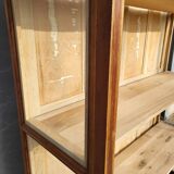 Art Deco oak museum display case