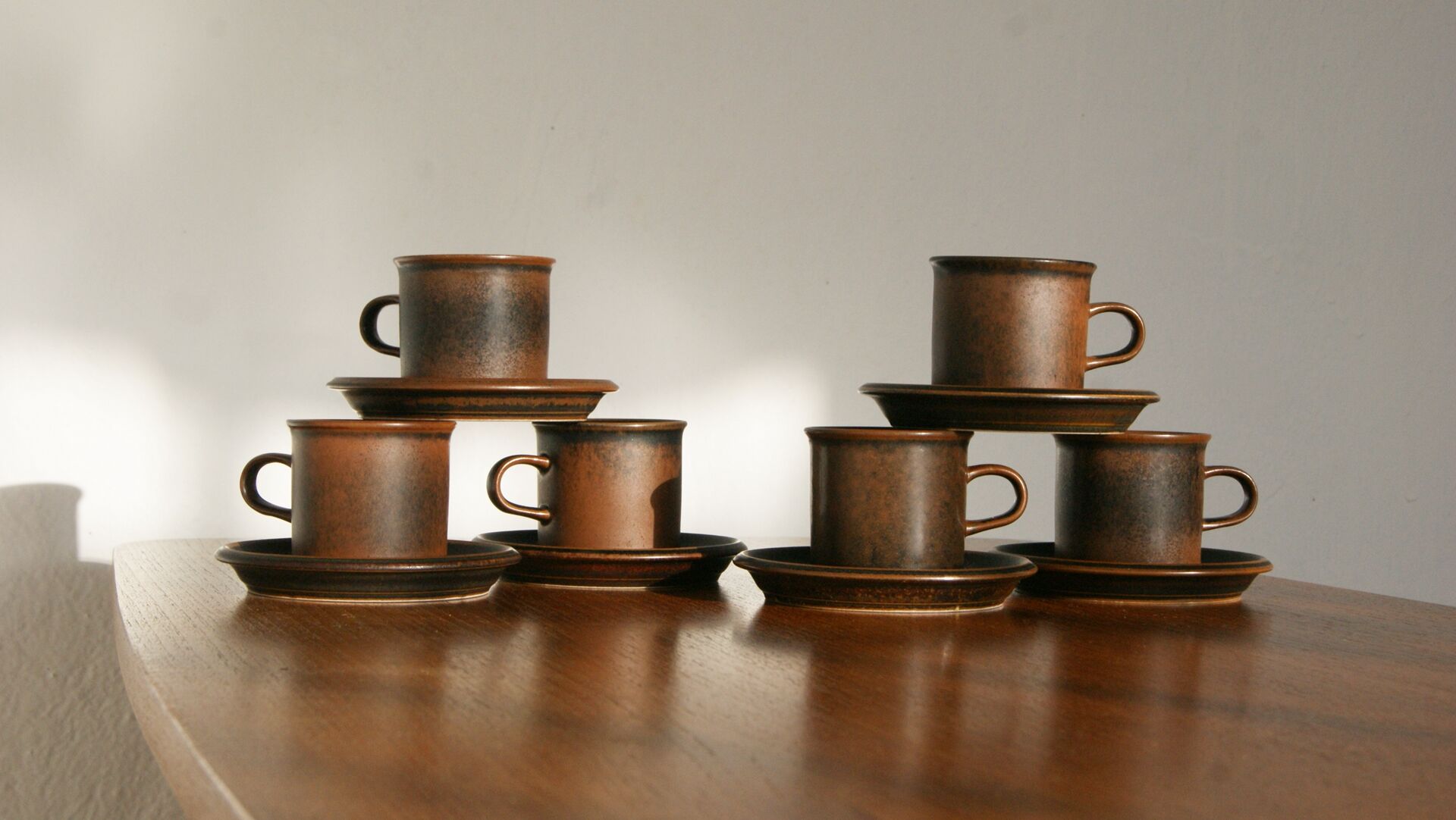 Mid-Century Cups by Ulla Procope for Arabia, Finland, 1960s, Set of 6
