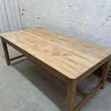 Light oak farmhouse table