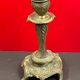 Antique candle holder flowers and leaves bronze art nouveau antique