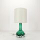 Scandinavian green glass lamp Kosta Hans-Owe Sandeberg Sweden 1960