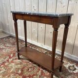 Console de style Louis XVI marbré gris