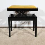 Adjustable Piano Bench, in Black Lacquered Wood – 1970