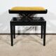 Adjustable Piano Bench, in Black Lacquered Wood – 1970