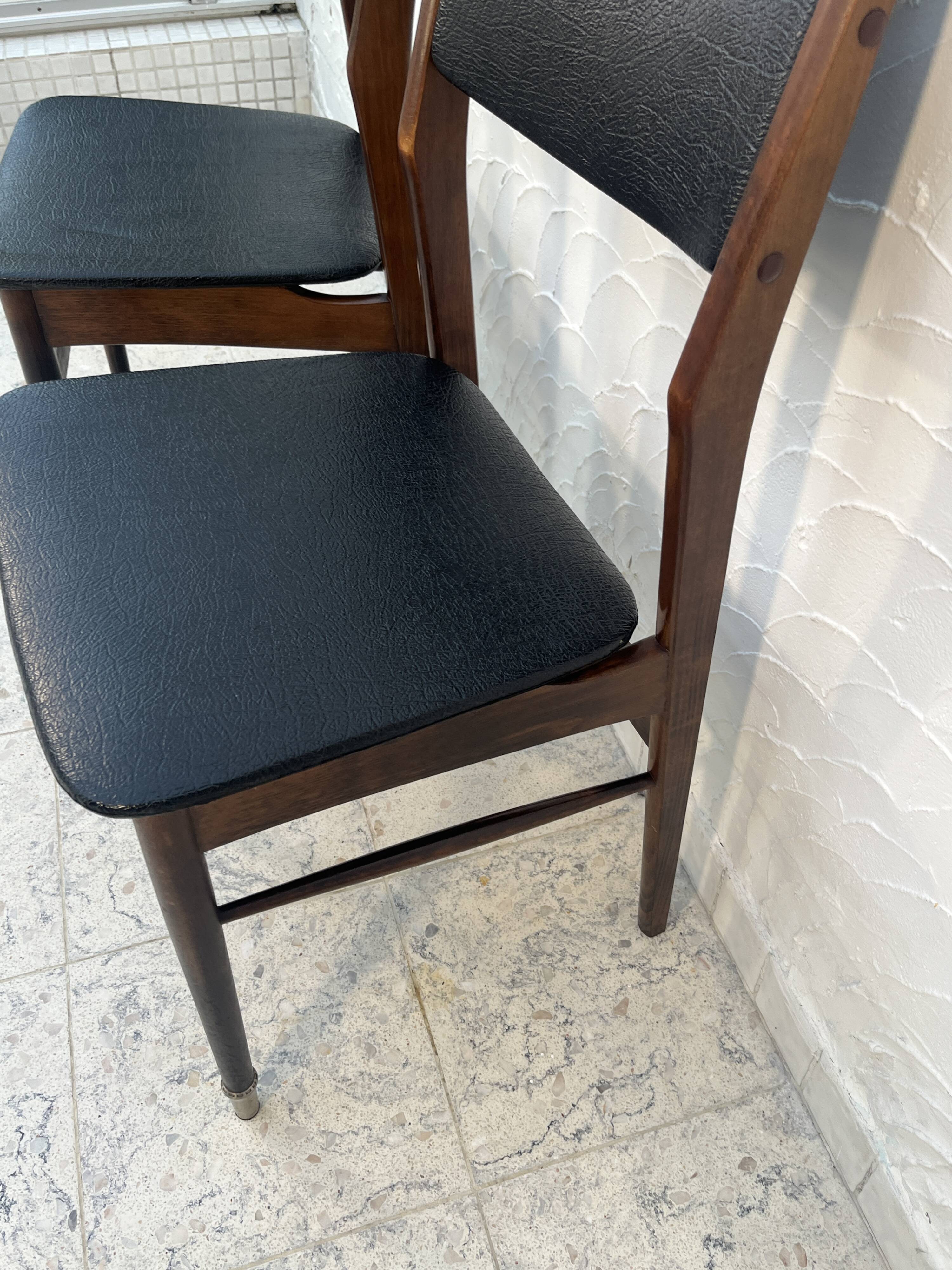 Pair of vintage Scandinavian style chairs from the 1960s.