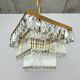Mid-century Czech crystal ceiling light.