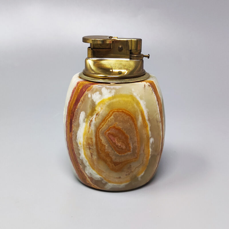 Smoking set in onyx, Made in Italy 1960