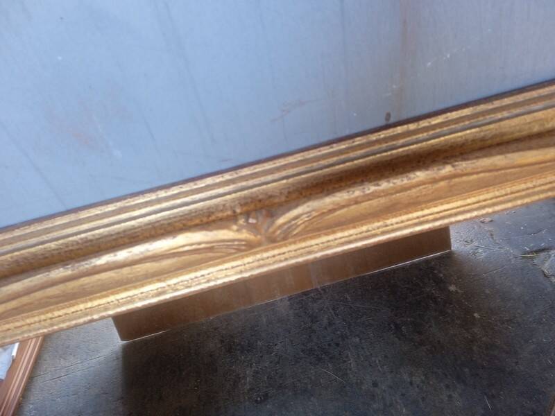 Louis XV mirror in gilded wood 110 cm