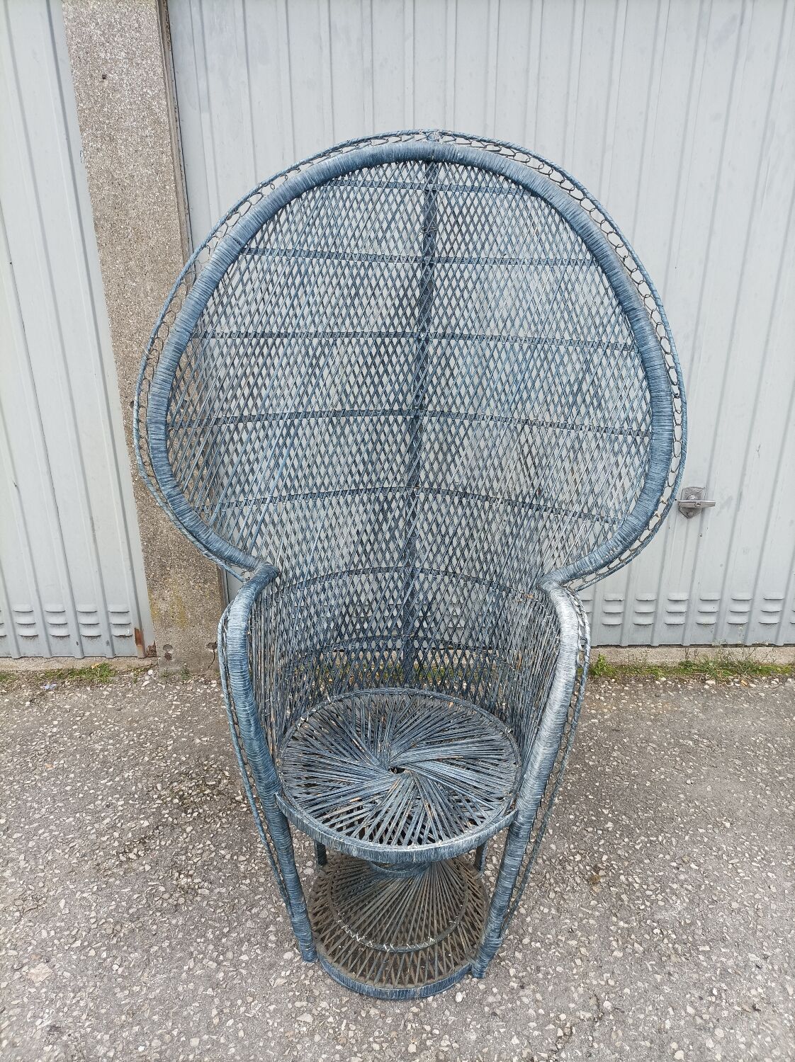 Armchair Emmanuelle wicker vintage rattan