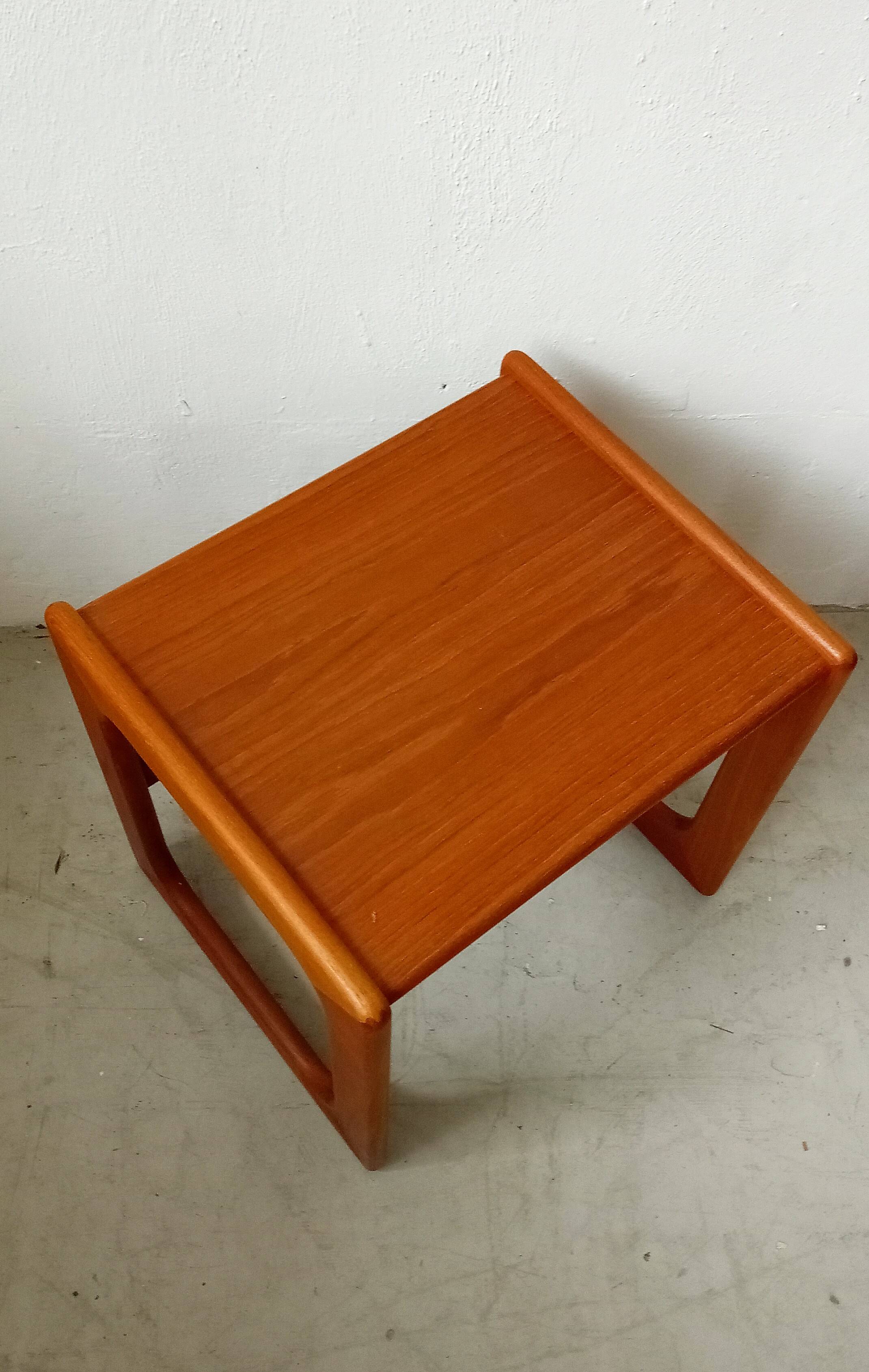 Small danish sidetable in teak by Salin Nyborg