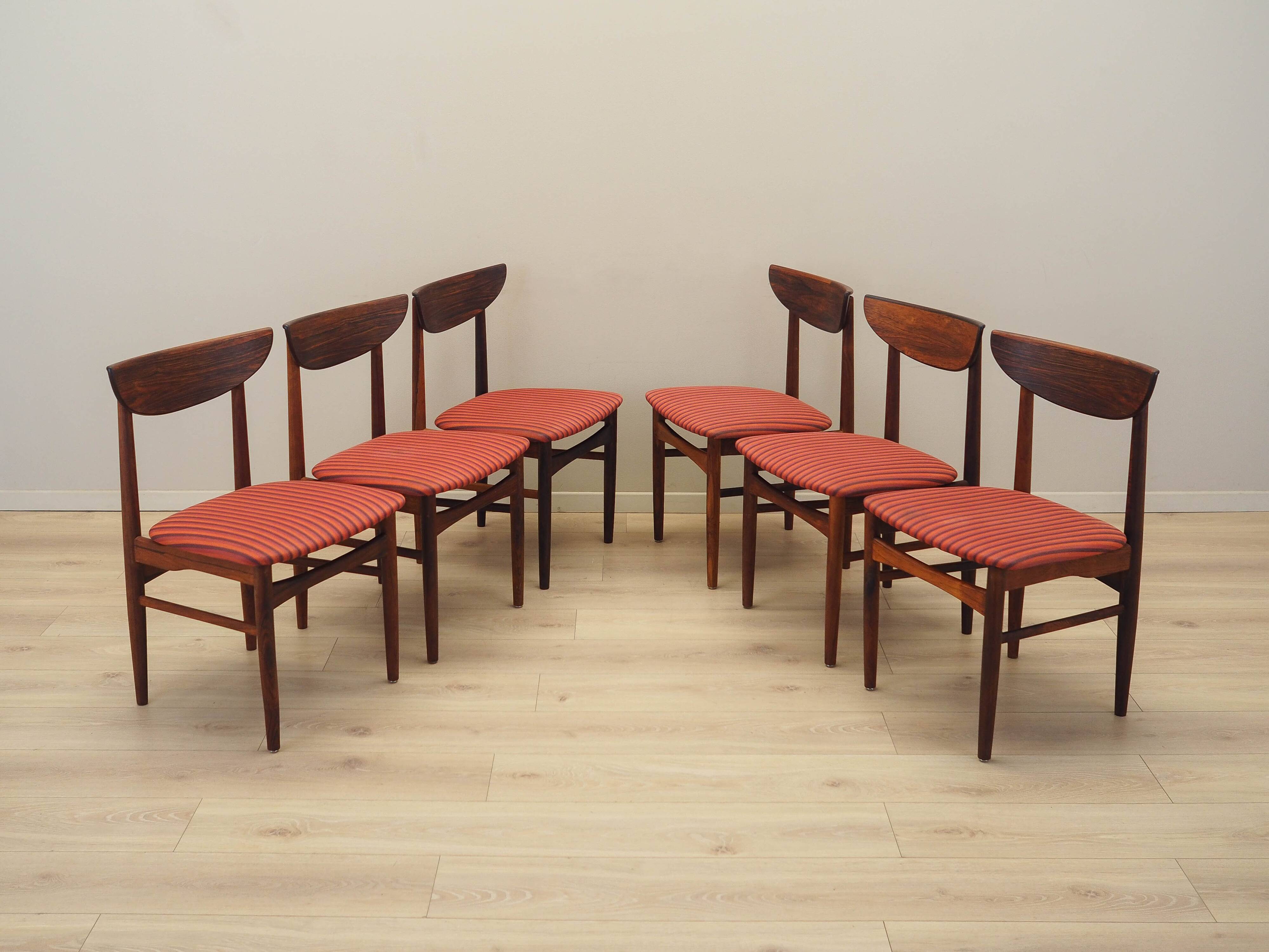 Set of six rosewood chairs, Danish design, 1970s, manufacturer: Skovby Møbe