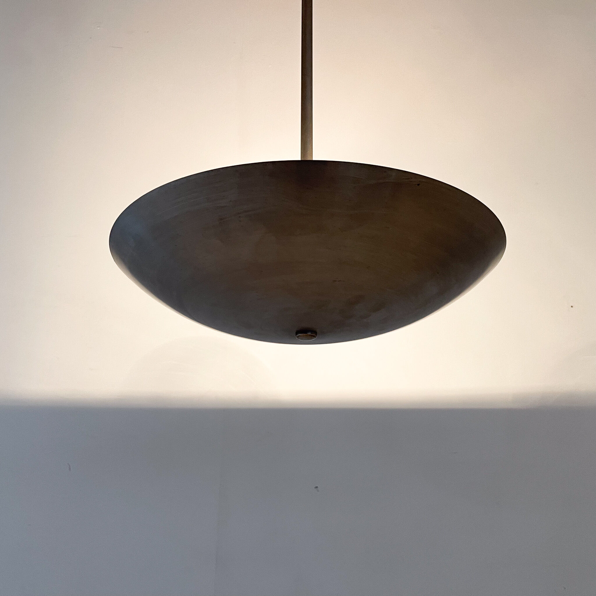 1930's Chrome Pendant Light by Designer Franta Anyz, Czechoslovakia