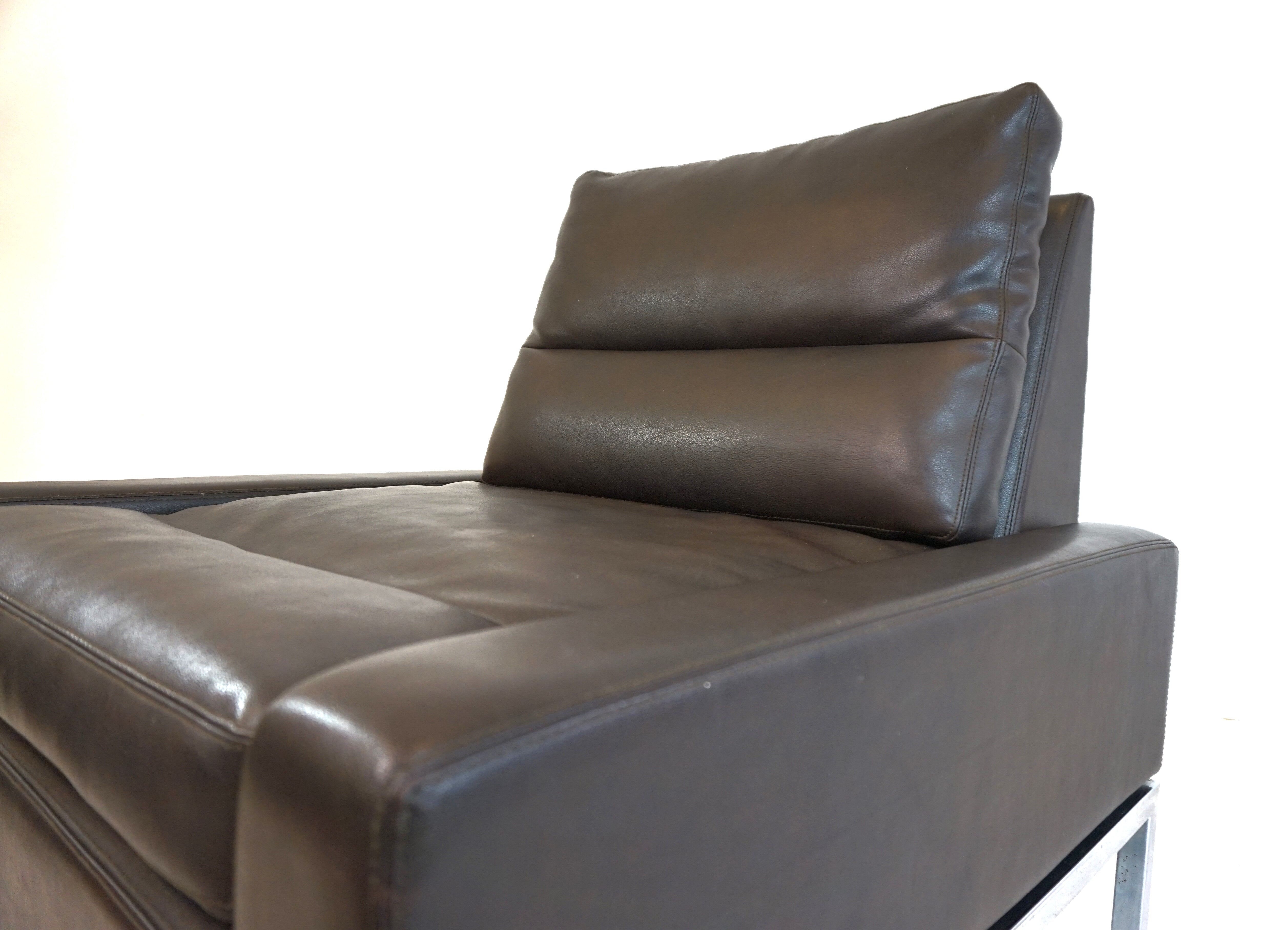 Fauteuil en cuir Wilkhahn Série 800 par Hans Peter Piel