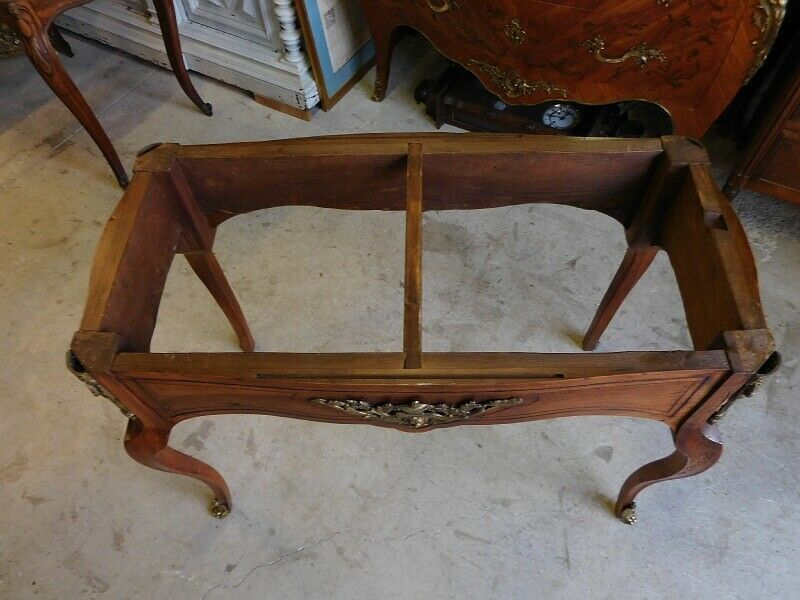 Gueridon middle table console marble tray of the 19th century