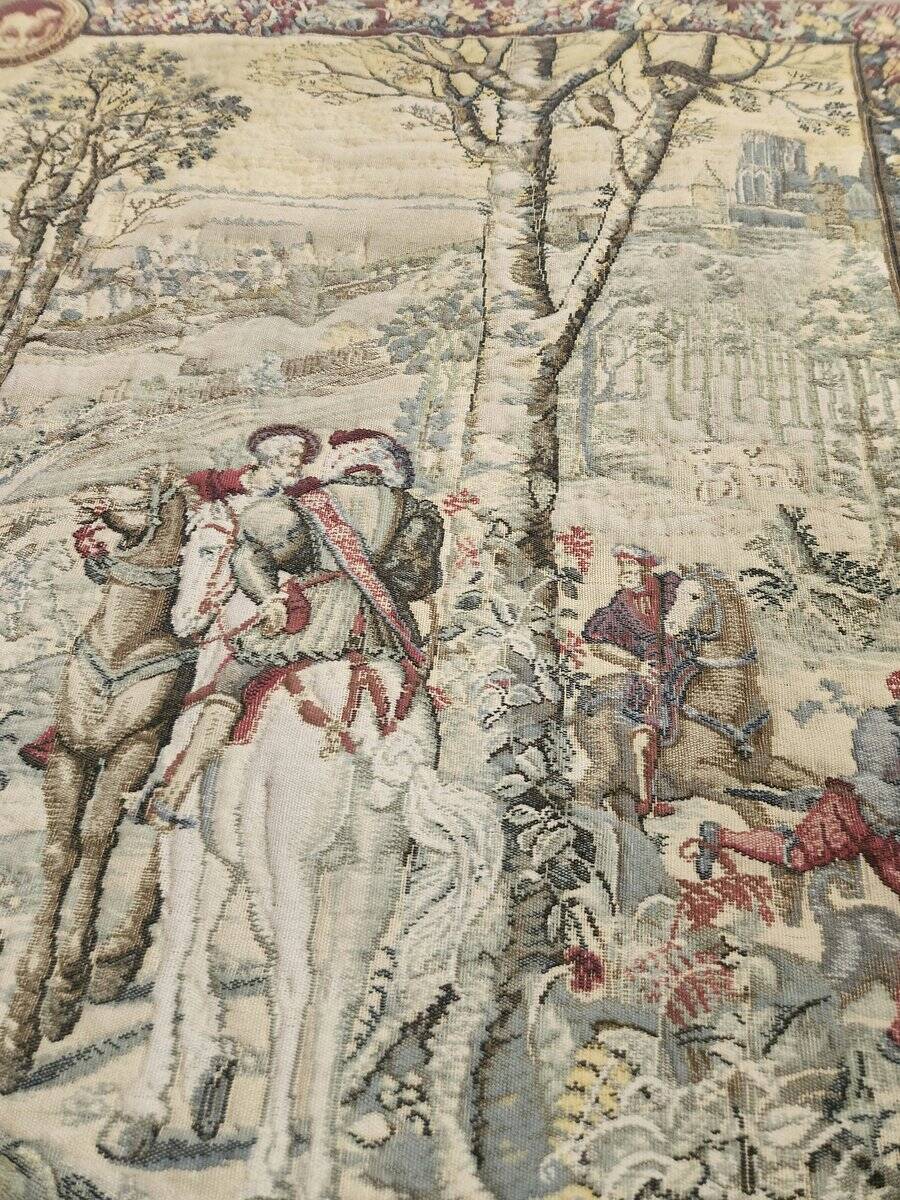 Medieval Hunts of Maximilian wool Jacquard tapestry gobelin Brussels