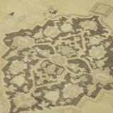 1960s Handmade Wool Oriental Beige Carpet 154 cm x 261 cm
