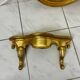 Vintage oval mirror Deknudt plus matching console