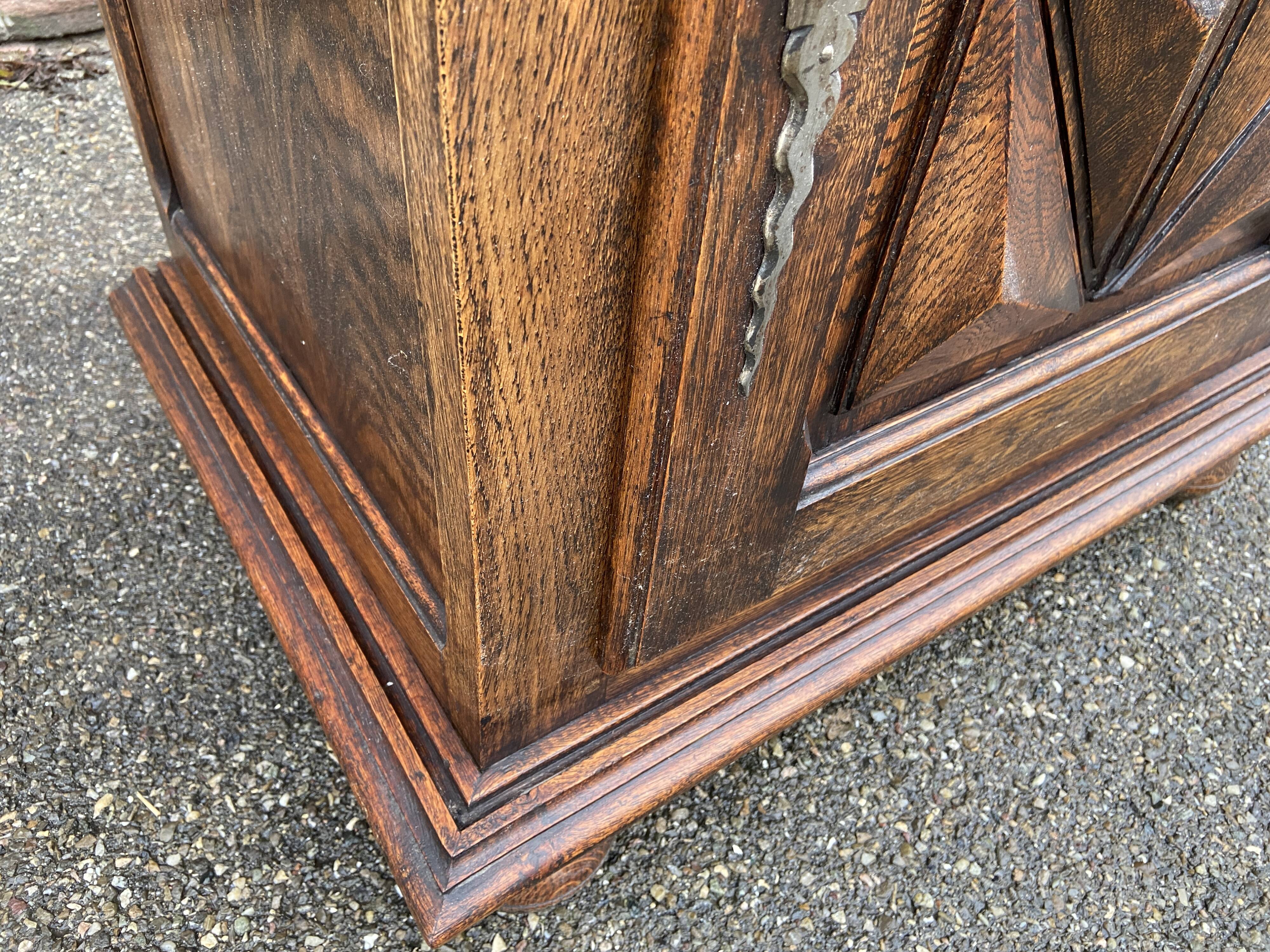 Oak furniture neo louis xiii 1950