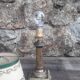 Lampe de chevet ancienne, pied laiton 1940