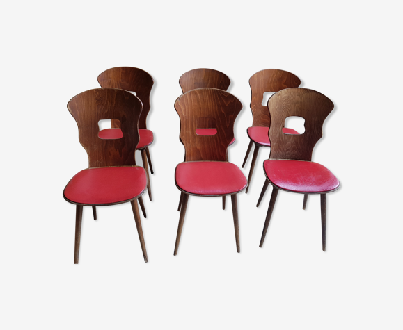 6 chaises bistrot baumann gentiane