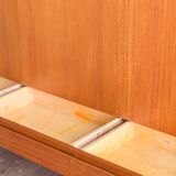 Buffet Mid-Century, modèle B60 en teck par Dieter Waeckerlin, Behr, 1950s