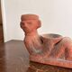 Ancient Chac Mool Sculpture Pre-Columbian Maya Toltec Terracotta Pottery