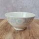 Small antique flowered bowl – vintage earthenware, very pretty decoration.