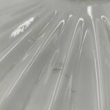 Opaline suspension with ceiling light