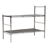 Chrome end table or console, Italy 1970