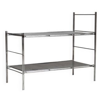 Bout de canapé ou console chrome , Italie 1970