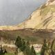Watercolor mountain landscape signed