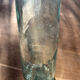 Transparent glass vase