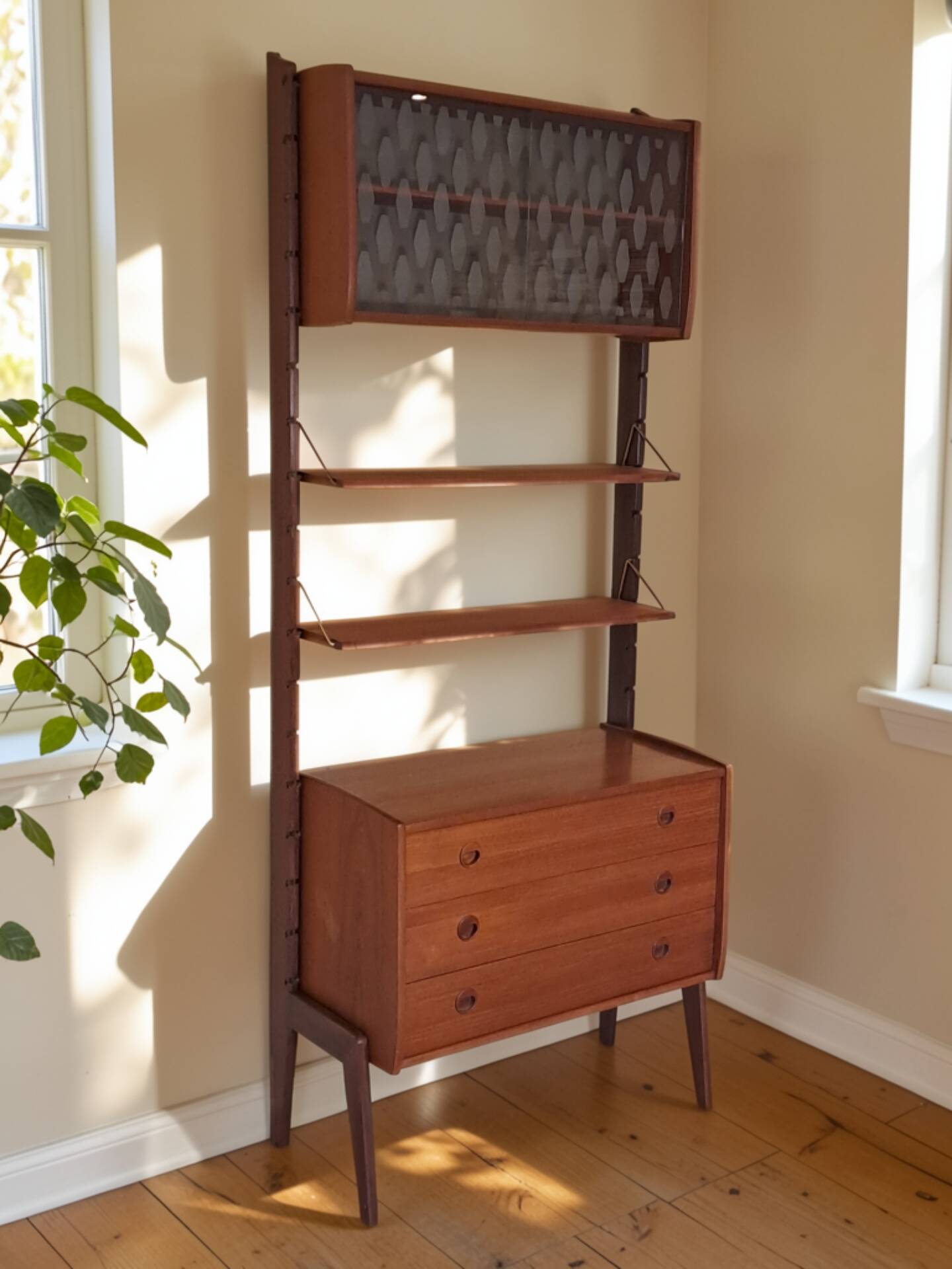 Ergo teak storage furniture, Scandinavian Vintage 1960s