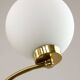 Mid-century Italian Brass and Opaline Chandelier
