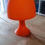 Vintage orange mushroom lamp