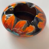 Grand cendrier vintage en céramique