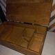 Old compartmentalized wooden box crate