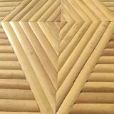 Homemade bamboo desk