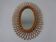 Italian rattan mirror, 1960s