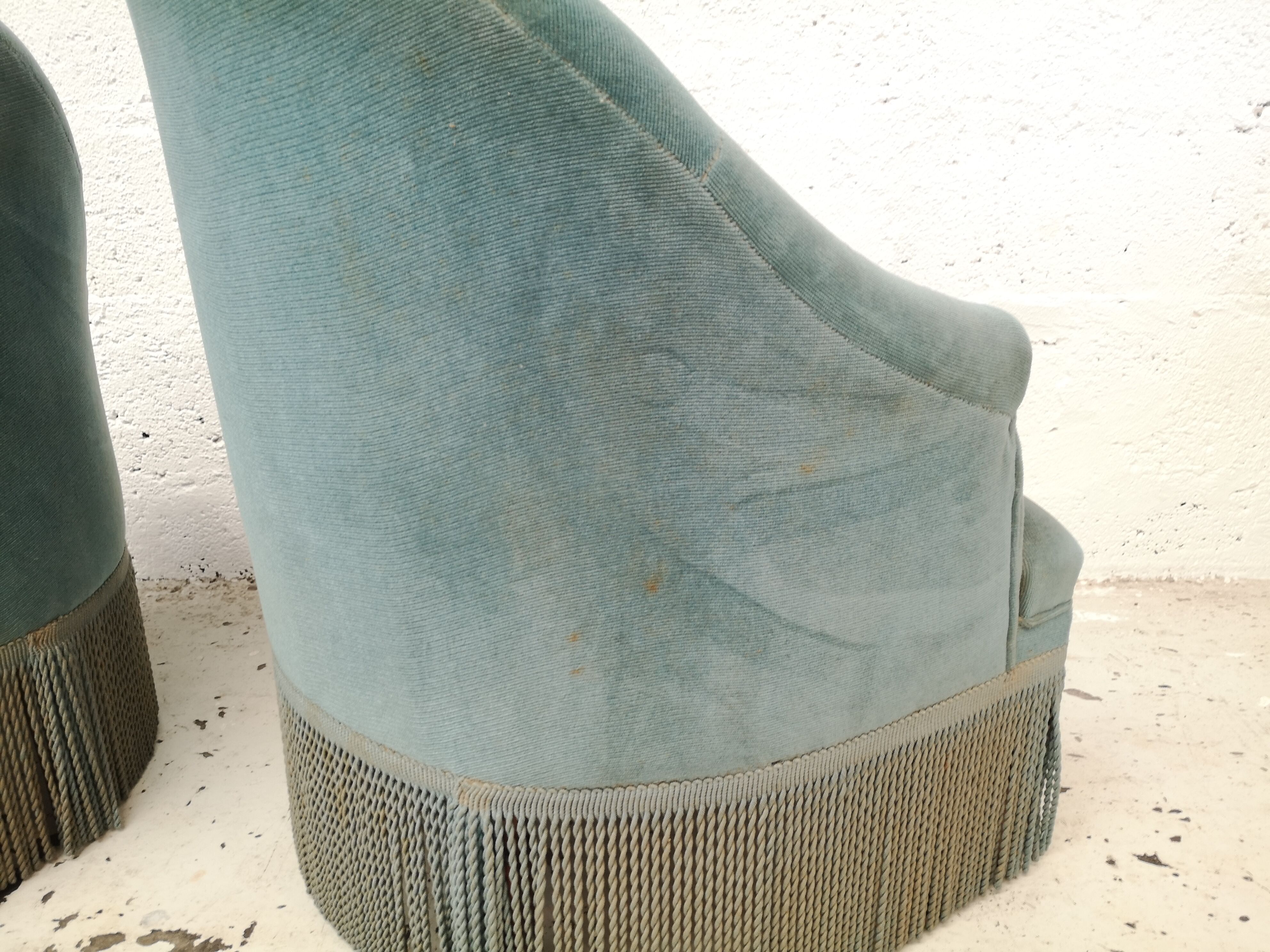Pair of armchairs blue