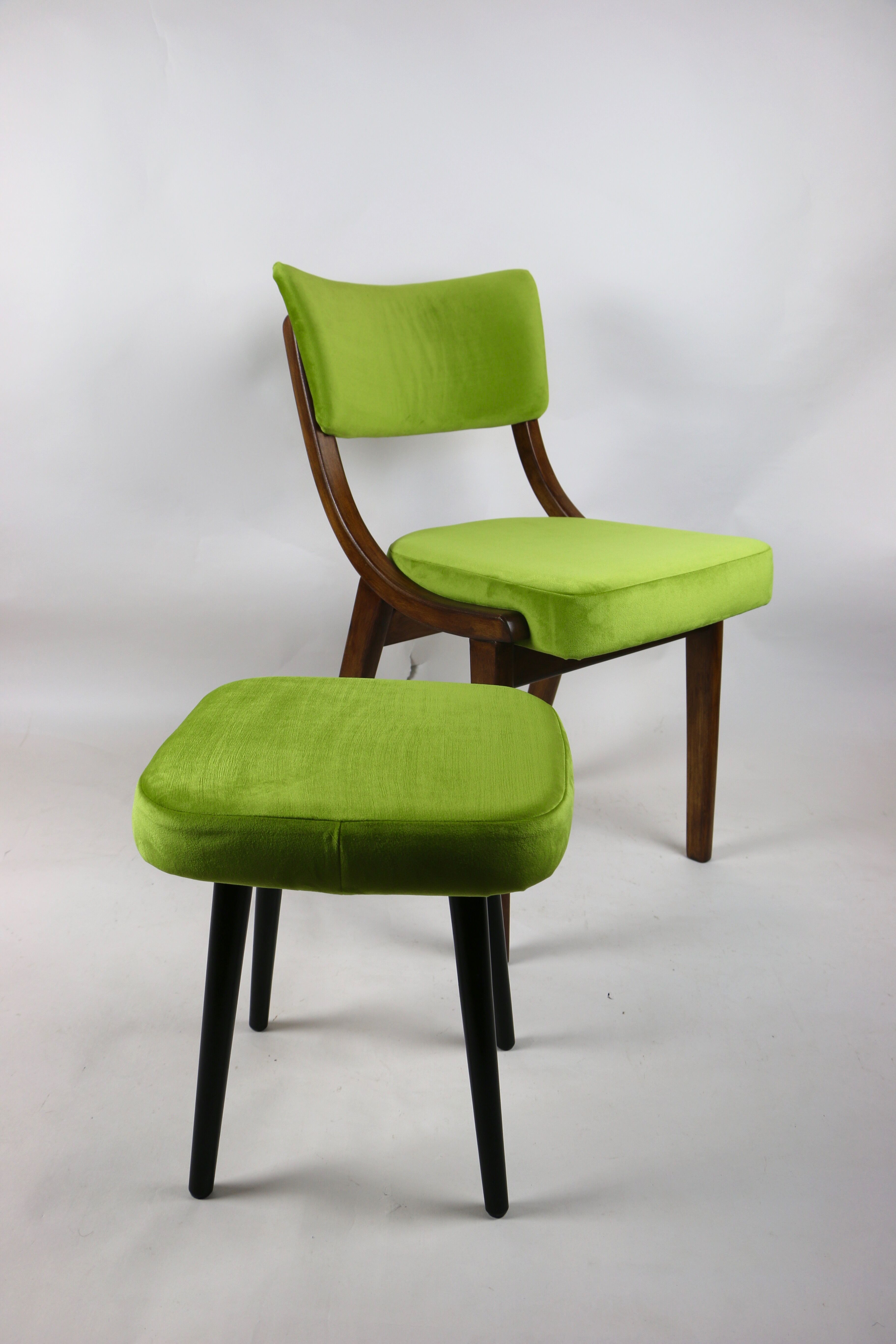 Vintage Green Stool, 1970s