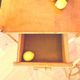 Vintage rattan bedside table "Balthazar"