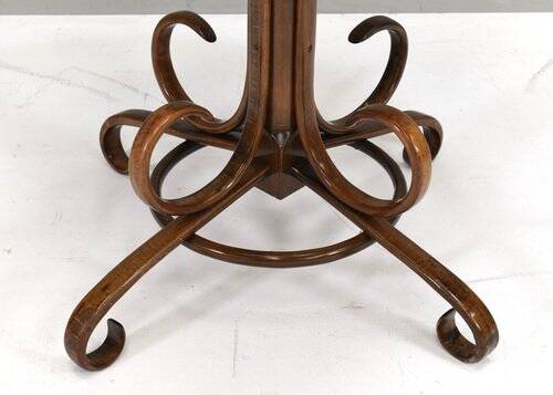 Bistro dining table in bentwood and cane from Alvar Aalto by Thonet