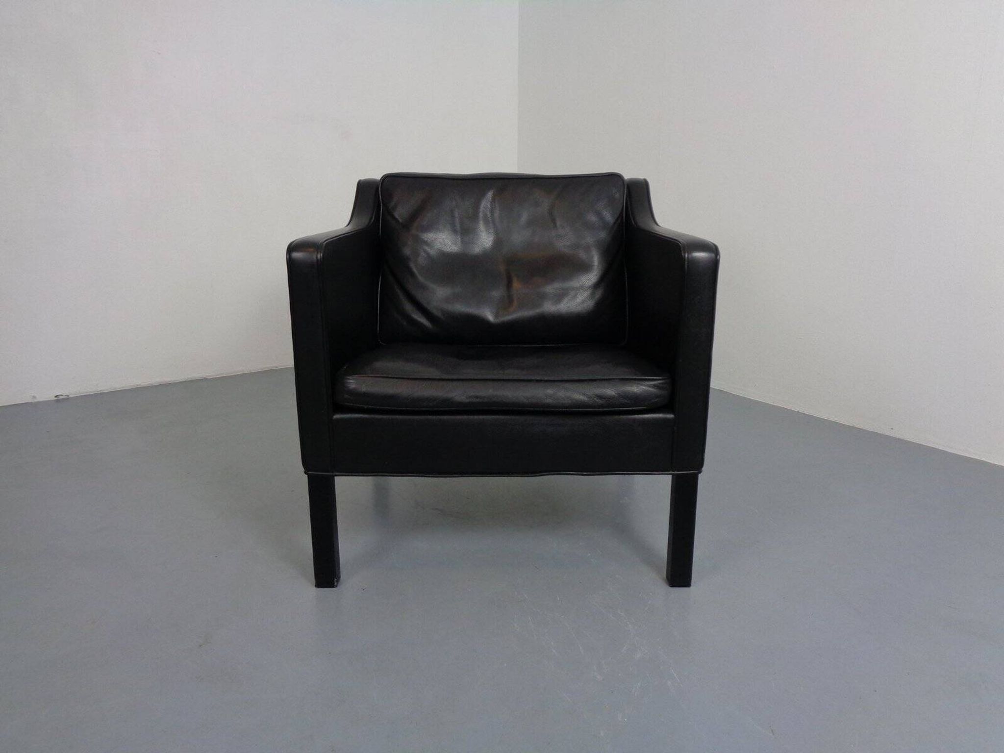 2321 Leather Armchair by Børge Mogensen for AS Fredericia Stolefabrik, Denmark, 1960s