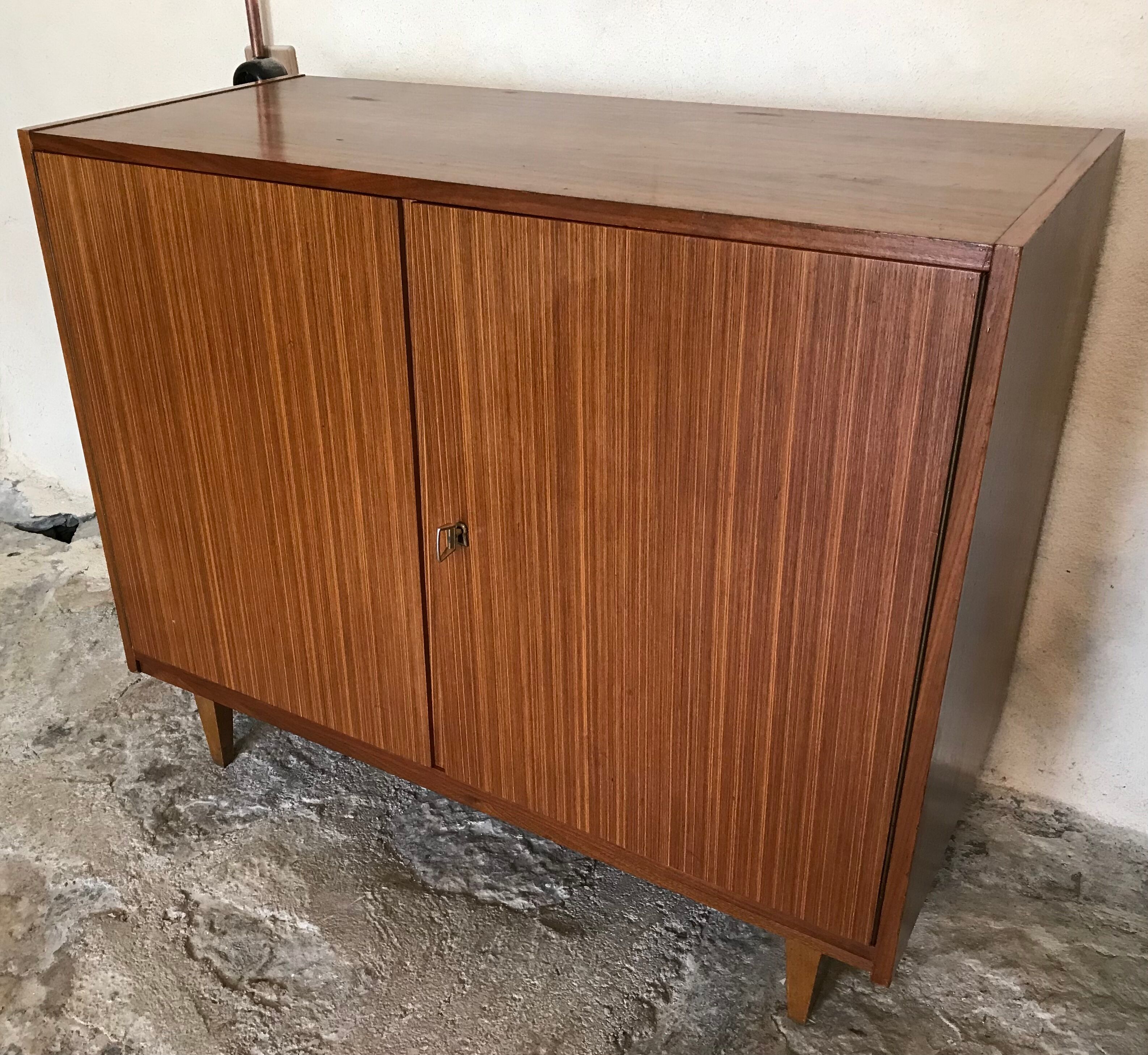 Vintage sideboard storage cabinet with two doors