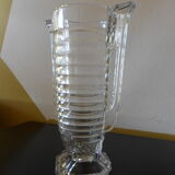Narrow glass art deco vase