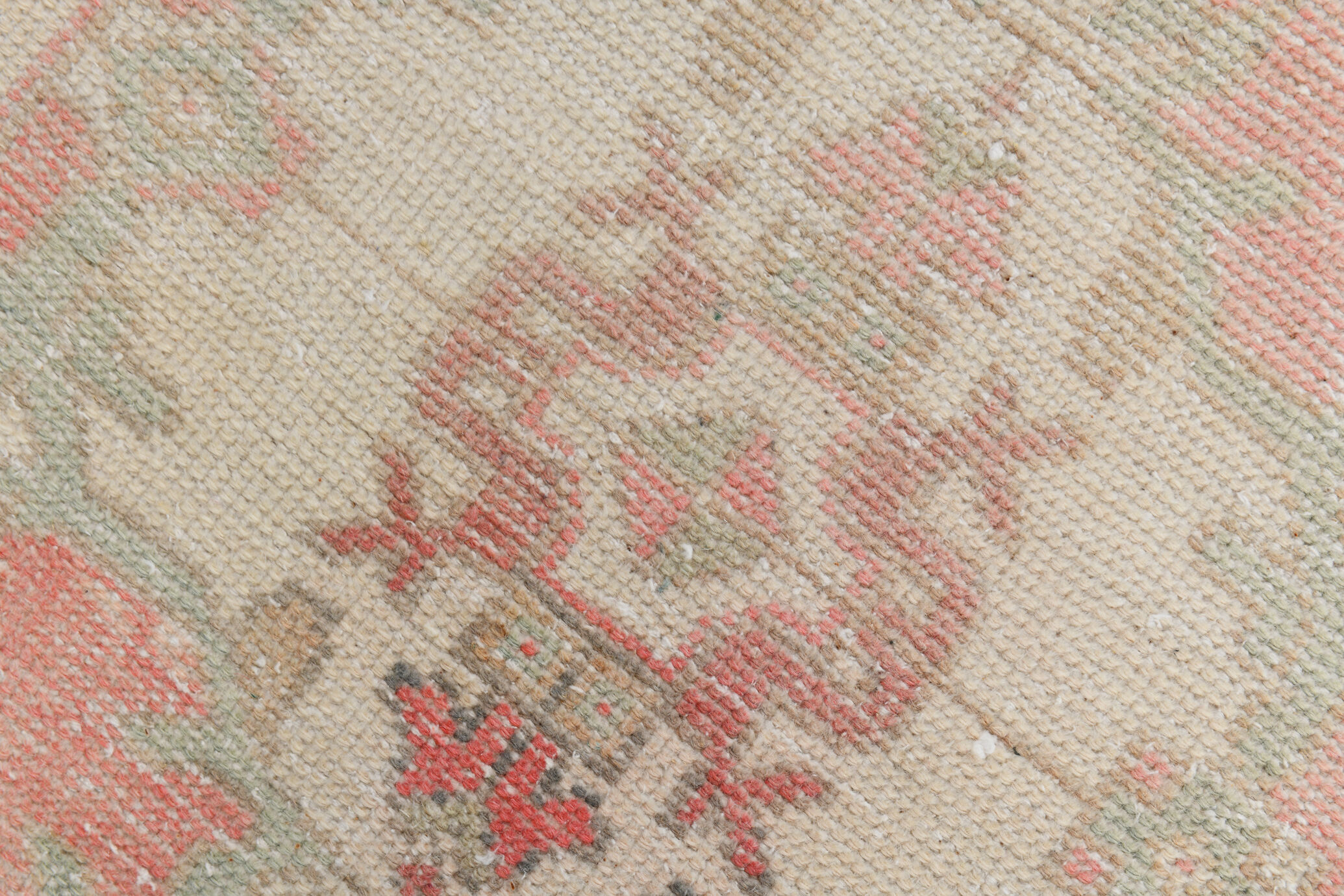 3x10 pale red antique vintage runner rug,90x299cm