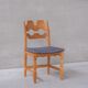Henning Kjaernulf razor mid-century danish oak dining chairs