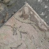 Tapis de course vintage bordeaux doux fait à la main 3x9
